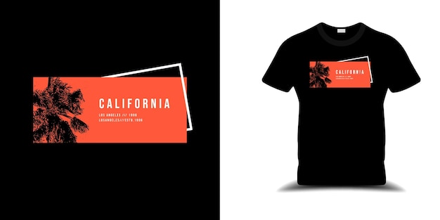 Conception De Tshirt California Vector