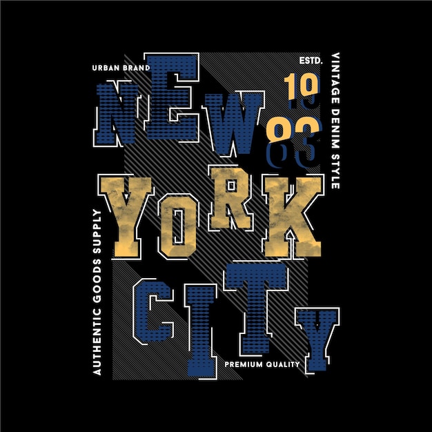 Conception De Tshirt De Texte De New York City