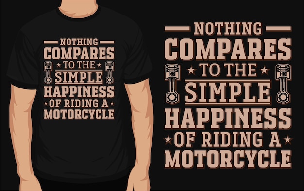 Vecteur conception de tshirt typographique de moto