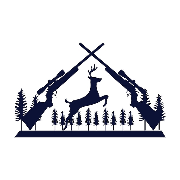 Conception De Tshirt Vecteur De Chasse à La Faune