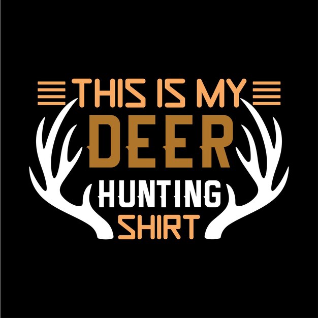 Conception De Tshirt Vecteur De Chasse à La Faune