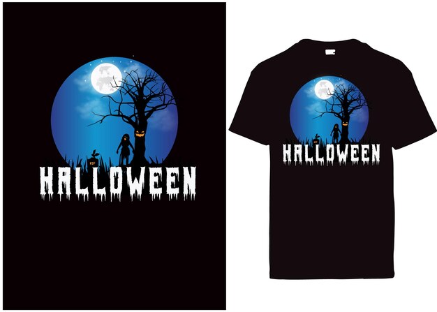 Conception de tshirt vintage typographie Halloween