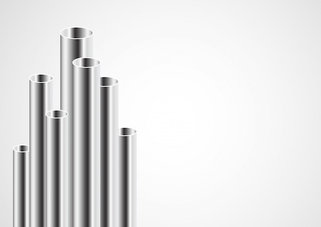 Vecteur conception de tubes d'acier 3d