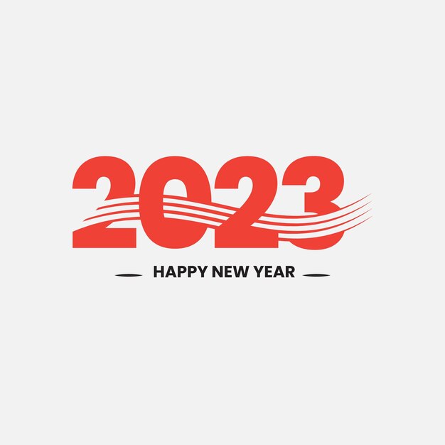 Conception De Typographie De Texte De Bonne Année 2023