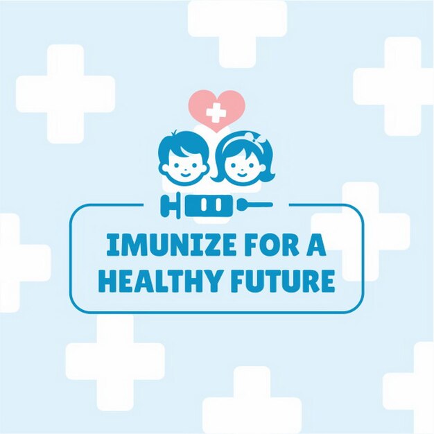 Vecteur conception de la vaccination bannières ou affiches avec le texte temps de vacciner campagne de prévention vaccinale