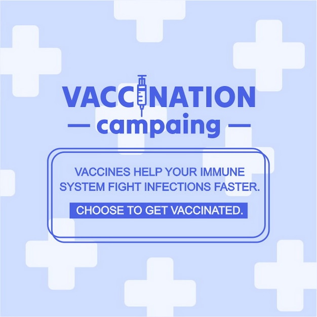 Conception De La Vaccination Bannières Ou Affiches Avec Le Texte Temps De Vacciner Campagne De Prévention Vaccinale