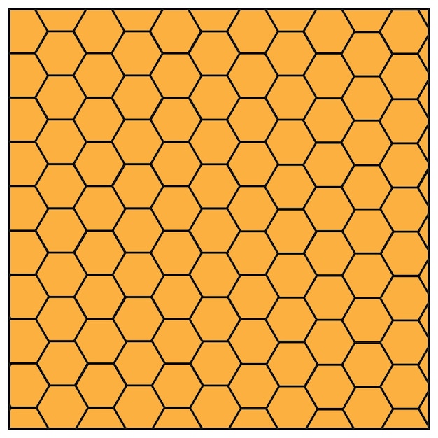 Vecteur conception de vecteur d'arrière-plan avec motif en nid d'abeille de couleur orange adapté à la texture d'arrière-plan