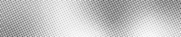 Conception de vecteur de dégradé de fond de demi-teinte en pointillé horizontal en couleur noire