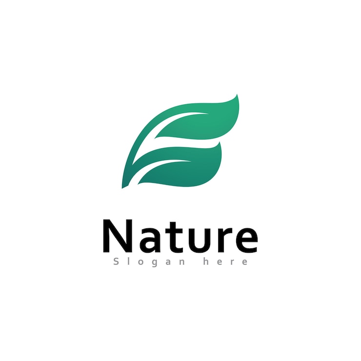 Vecteur conception de vecteur écologie élément nature feuille verte