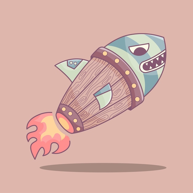 La Conception De Vecteur D'illustration Shark Torpedo