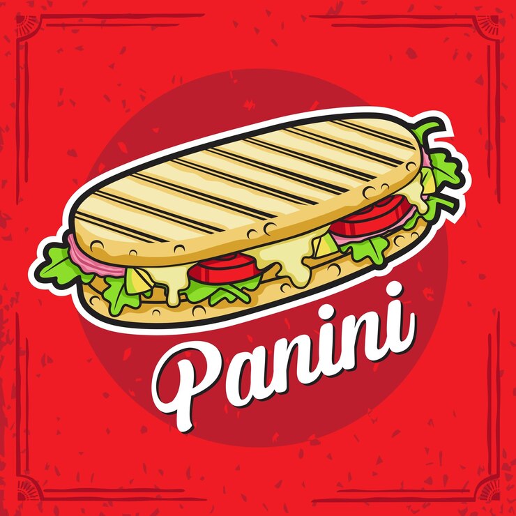 Conception de vecteur de logo de mascotte de panini
