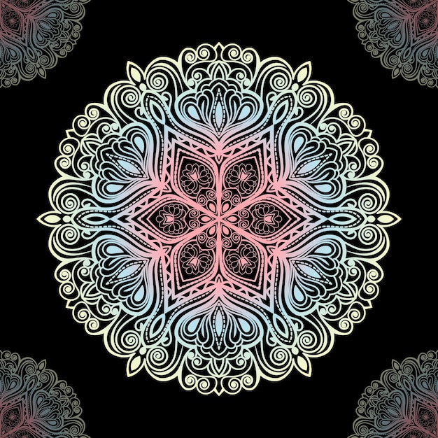 Conception De Vecteur De Mandala. Conception De Fond De Mandala. Conception De Mandala Décoratif.