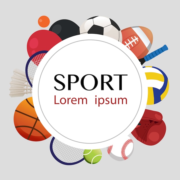 conception de vecteur de matériel sportif