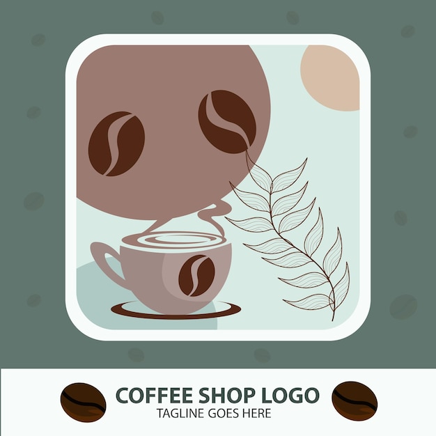 Vecteur conception de vecteur de modèle de logo de café-restaurant