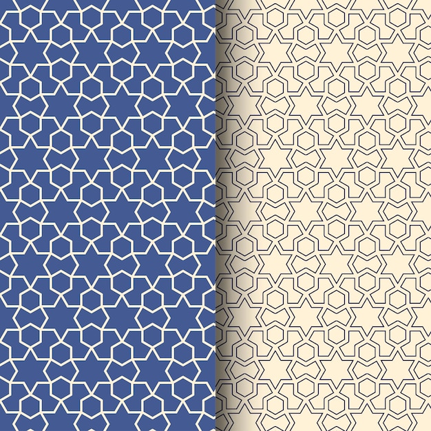 Conception de vecteur de motif circulaire géométrique ornemental islamique