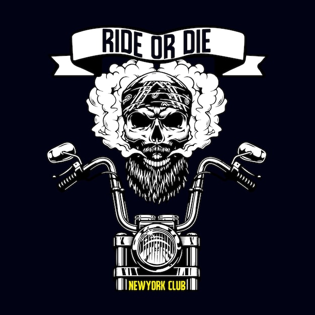 Conception de vecteur de moto