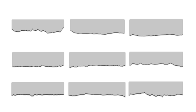 conception de vecteur de papier déchiré déchiré