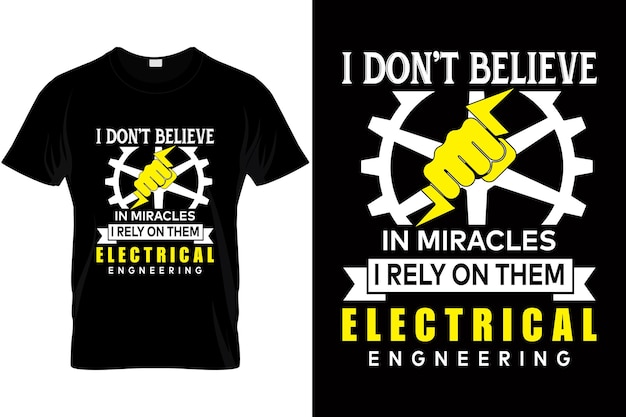 Vecteur conception et vecteur de t-shirt d'ingénierie. chemise mécanique.