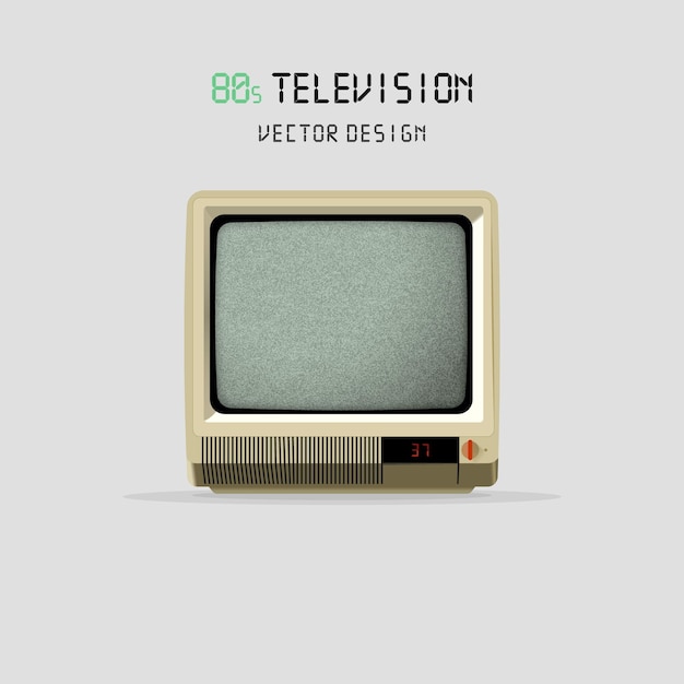 Conception De Vecteur De Télévision Des Années 80