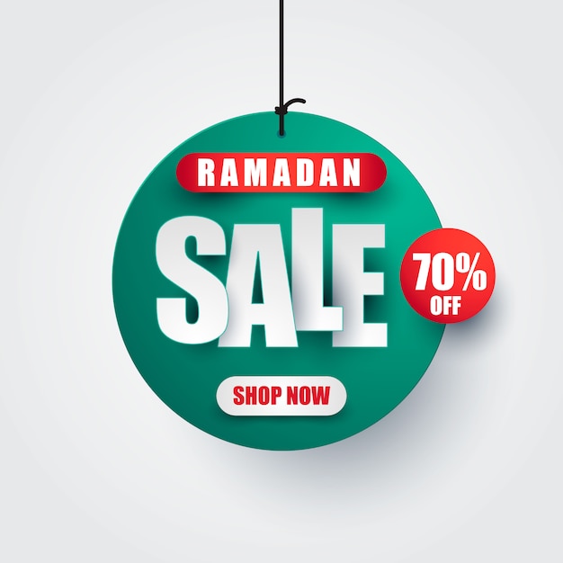 Vecteur conception de vecteur vente ramadan kareem