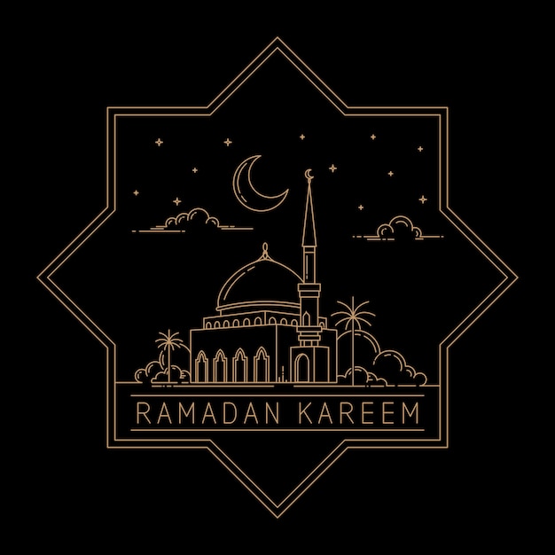 Conception De Vecteurs Ramadan Karéem