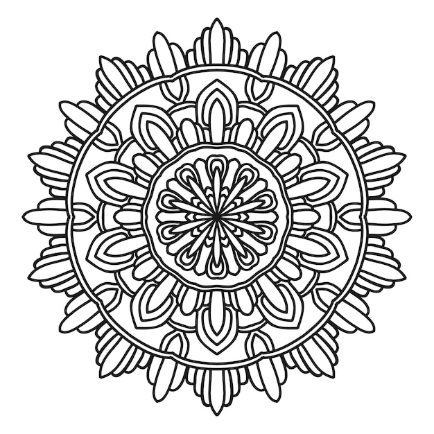 Conception De Vector Illustration Fleur Mandala