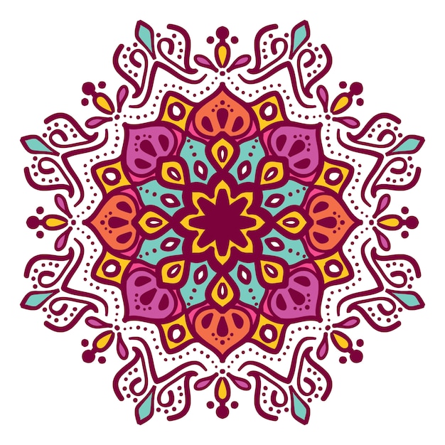 Conception De Vector Illustration Floral Mandala