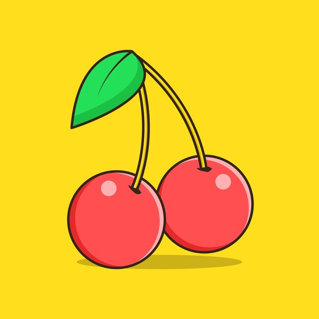 conception vectorielle des cerises