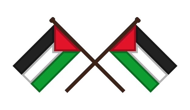 Conception vectorielle des drapeaux de Palestine