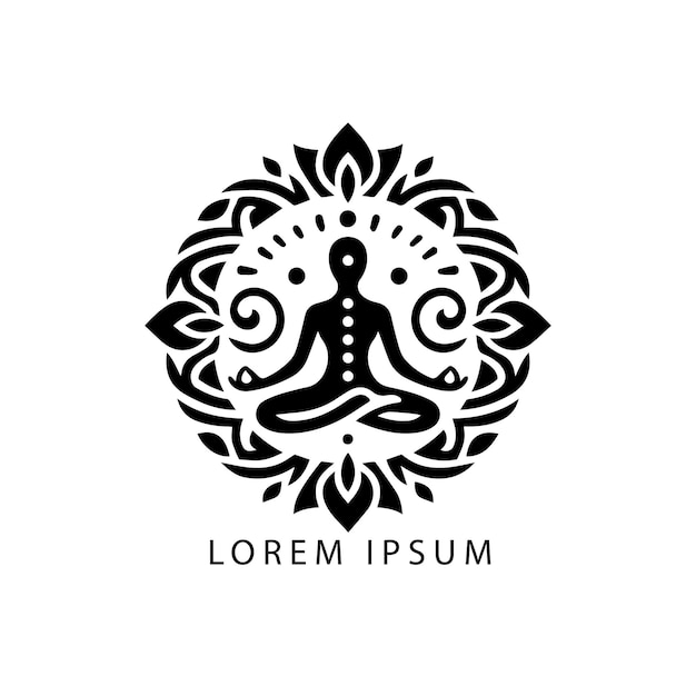 Une Conception Vectorielle Du Logo Du Yoga