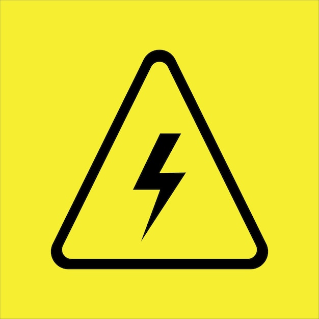 Vecteur conception vectorielle du logo de l'icône du signe de danger