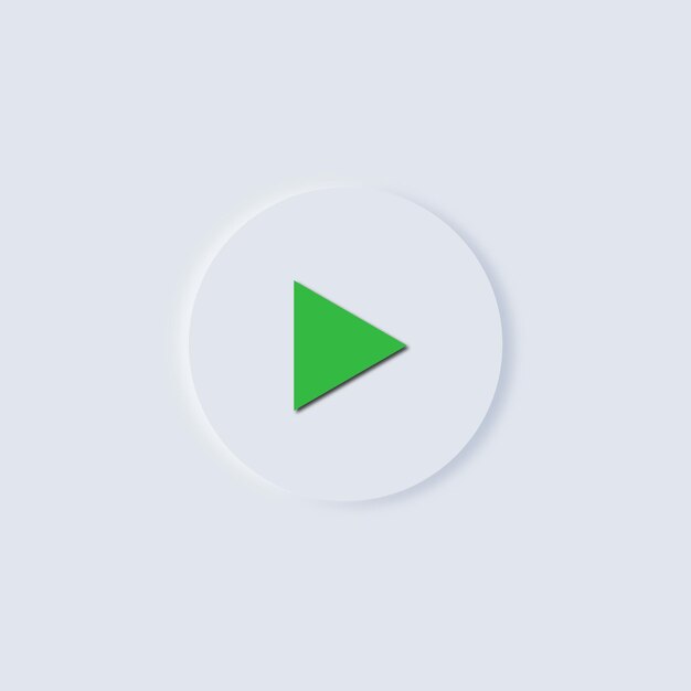La conception vectorielle de l'illustrateur du bouton de lecture