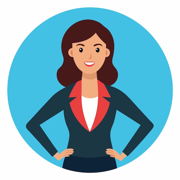 Conception vectorielle réussie d'une femme d'affaires