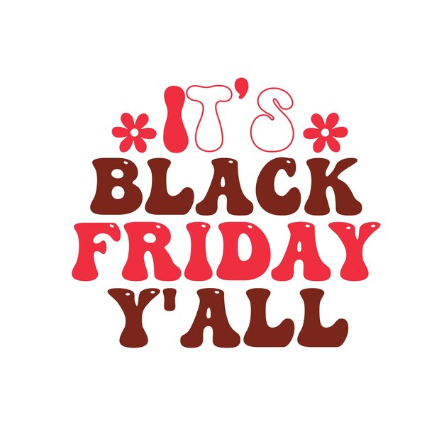 La conception vectorielle de la typographie du Black Friday