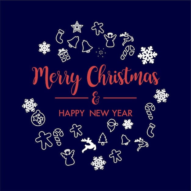 conceptions de cartes de Noël
