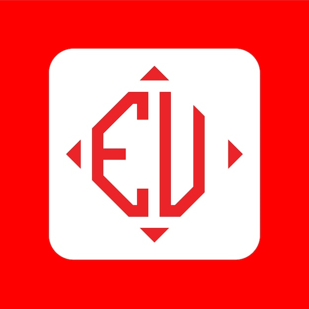Des conceptions créatives simples du logo initial du monogramme EV