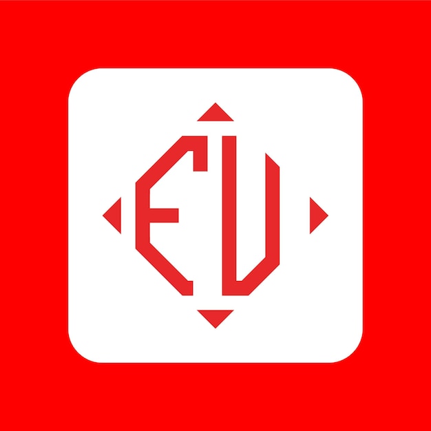 Des conceptions créatives simples du logo initial du monogramme FV