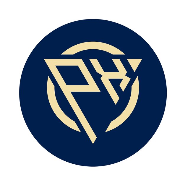 Des conceptions créatives simples du logo initial du monogramme PX