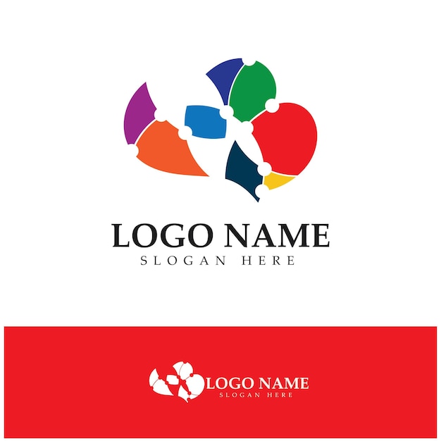 Conceptions de logo de cerveau vecteur de concept Logo Health Brain Pulse Logo de soins du cerveau modèle de logo vecteur