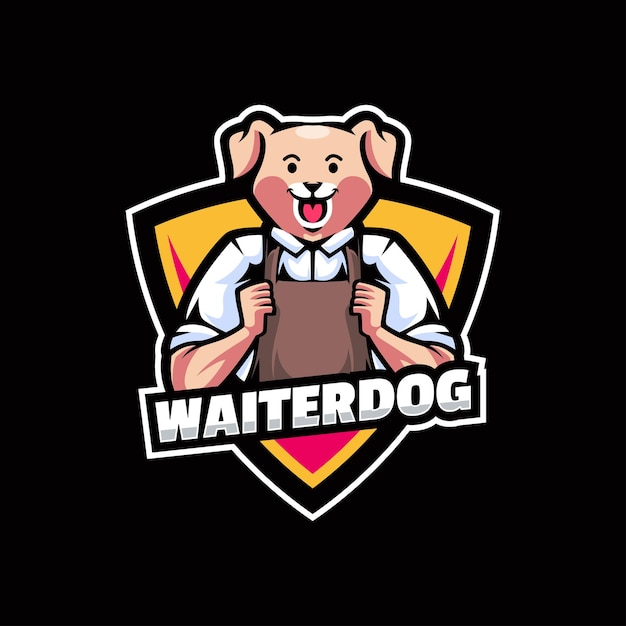 Conceptions De Logo De Mascotte De Chien De Serveur