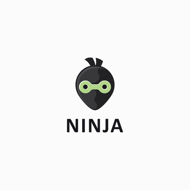 conceptions de logo ninja