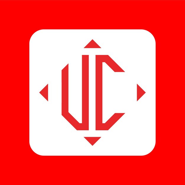 Conceptions de logo VC monogramme initial simples et créatives