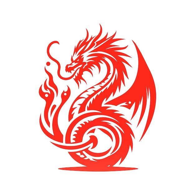 Vecteur des conceptions de logos de dragons en gradient pour l'illustration vectorielle