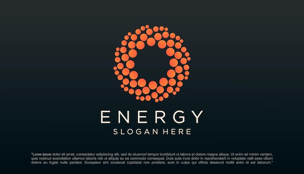 Conceptions De Logos D'énergie Vecteur Solaire Logo De L'énergie Solaire
