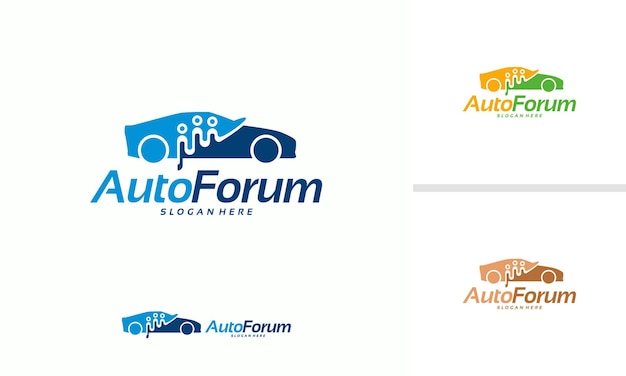 Conceptions de modèle de logo de groupe automobile, logo automobile de voiture