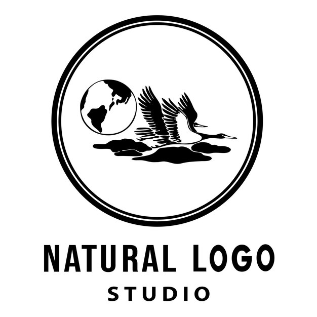 Conceptions de studio de logo naturel