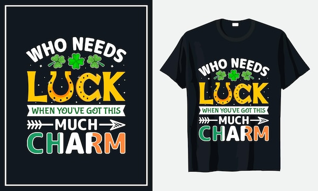 Conceptions De Tshirt De La Saint Patrick Vecteur Premium