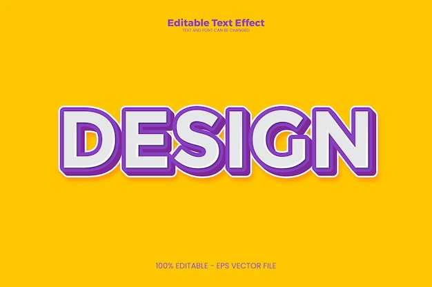 Concevoir un effet de texte modifiable dans un style tendance moderne