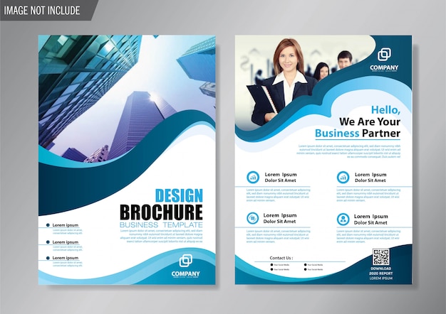 concevoir un modèle d&#39;affaires pour la couverture et la brochure du rapport annuel
