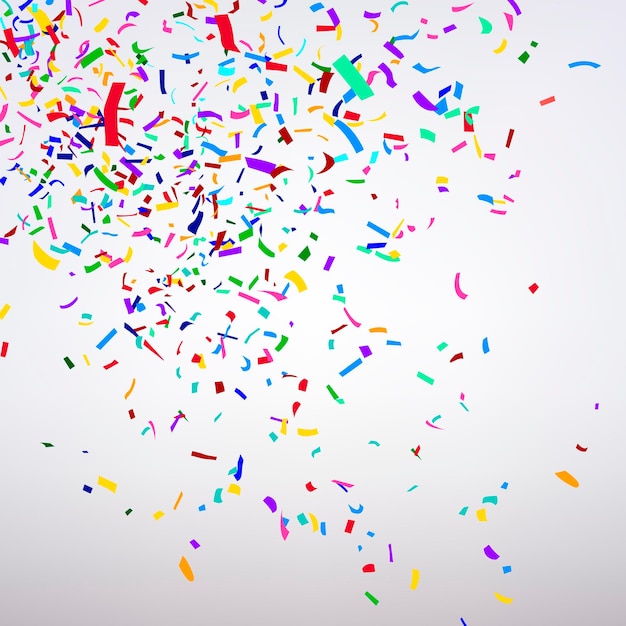 Confettis aux couleurs variées